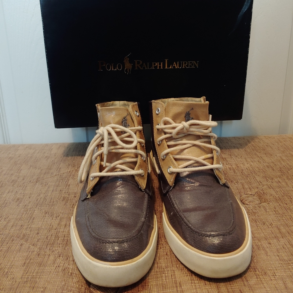 Polo Ralph Lauren Lander Chukka Coated Boat Shoes - Picture 2 of 11
